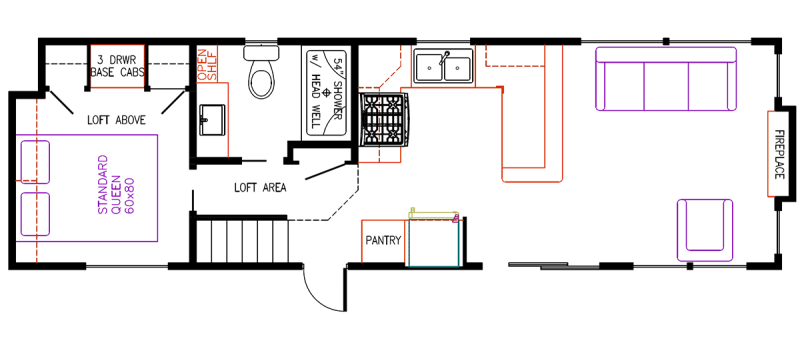 Park Model 5-Series Floor Plans | Elevation Park Model Company